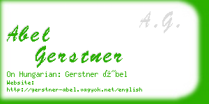abel gerstner business card